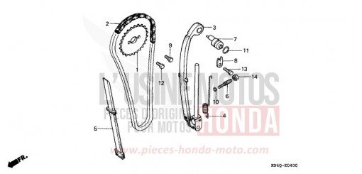 CHAINE A CAMES/TENDEUR XR100RW de 1998